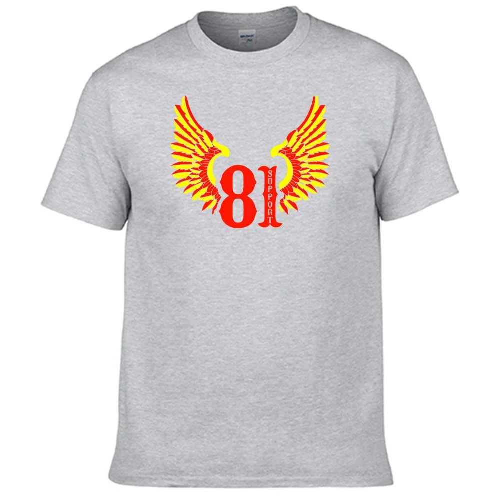 Support 81 Hells Angels T Shirt 100% Cotton Top Sales Shirt N12