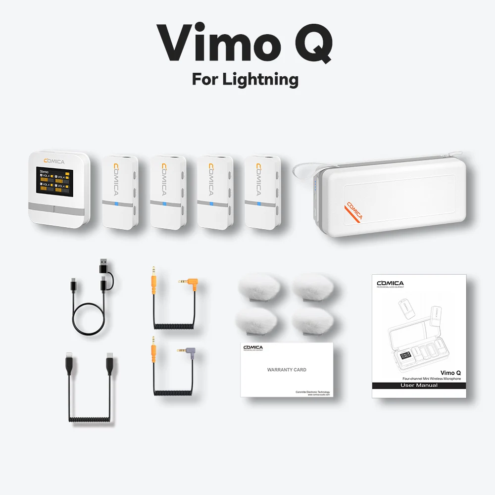 COMICA Vimo Q 4チャンネルミニワイヤレスマイク ワイヤレスラベリア