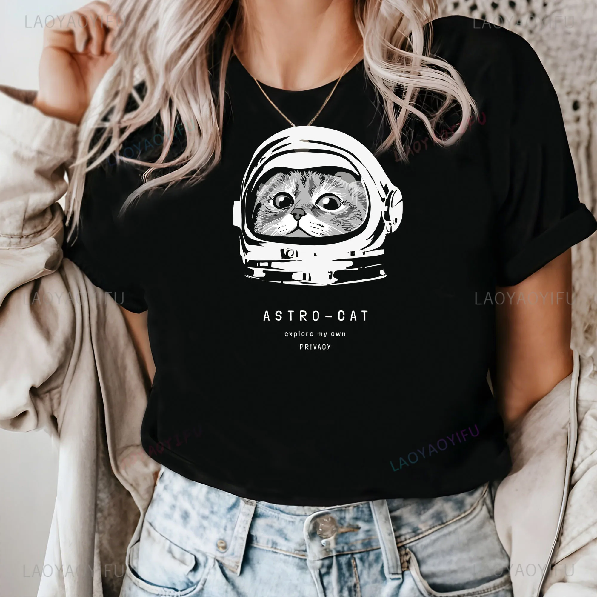 Kawaii Cute Cat  Graphic T Shirts  Women Clothes Girlfriends and Sisters Short Sleeve Dress Harajuku Cotton FunnyTops Tee Shirt