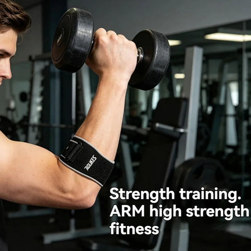 AOLIKES 1PCS Tennis Elbow Brace for Men Women for Tendonitis,Golfers Elbow Tennis Elbow Strap Band,Forearm Brace,Adjustable view 6