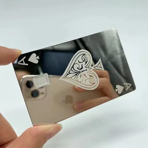 Custom Metal Cards - Laser Engraved - Personalized with Names & Card Numbers -only for  Gift