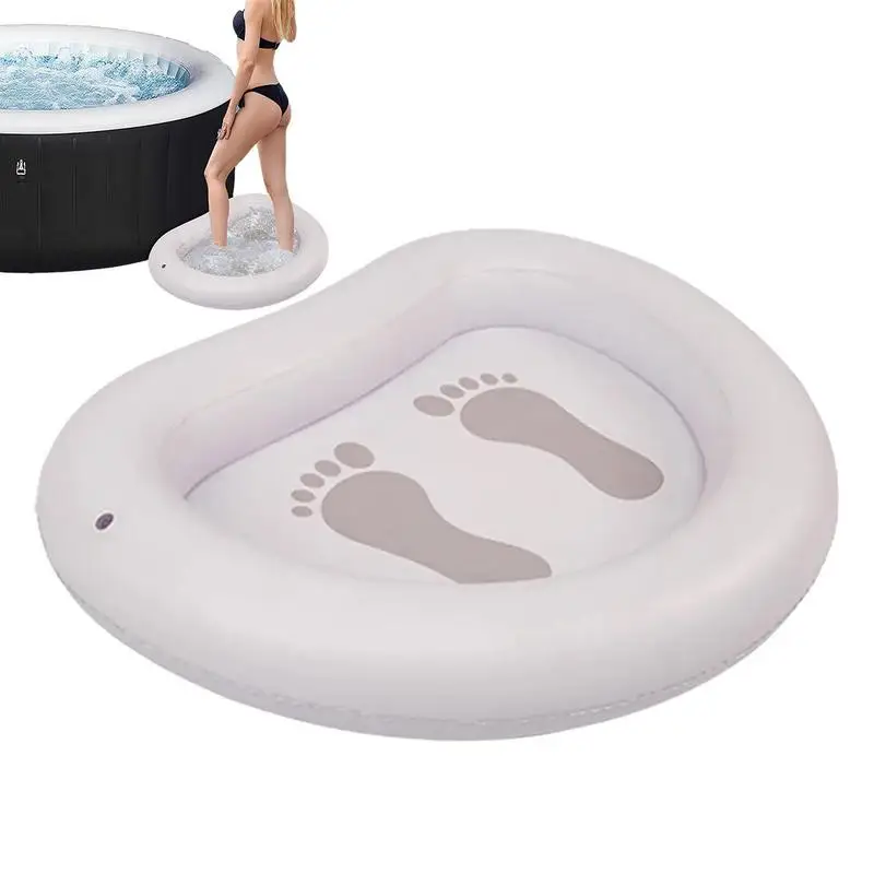 Pool Foot Bath Inflatable Foot Wash And Soak Basin Co&llapsible Portable Pool Foot Wash Basin For Spas Aboveground Pools Hot