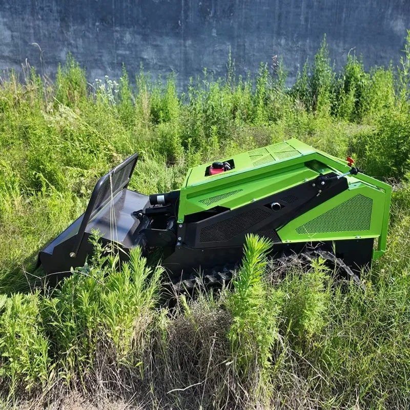 Remote Control Robot Lawn Mower Crawler Tracked Zero Turn CE EPA Certified Automatic Grass Cutting Machine