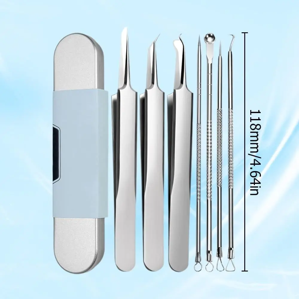 Edelstahl Mitesser Entferner Werkzeug Kit Professionelle Mitesser Entferner Gesichts Mitesser Entferner Pinzette