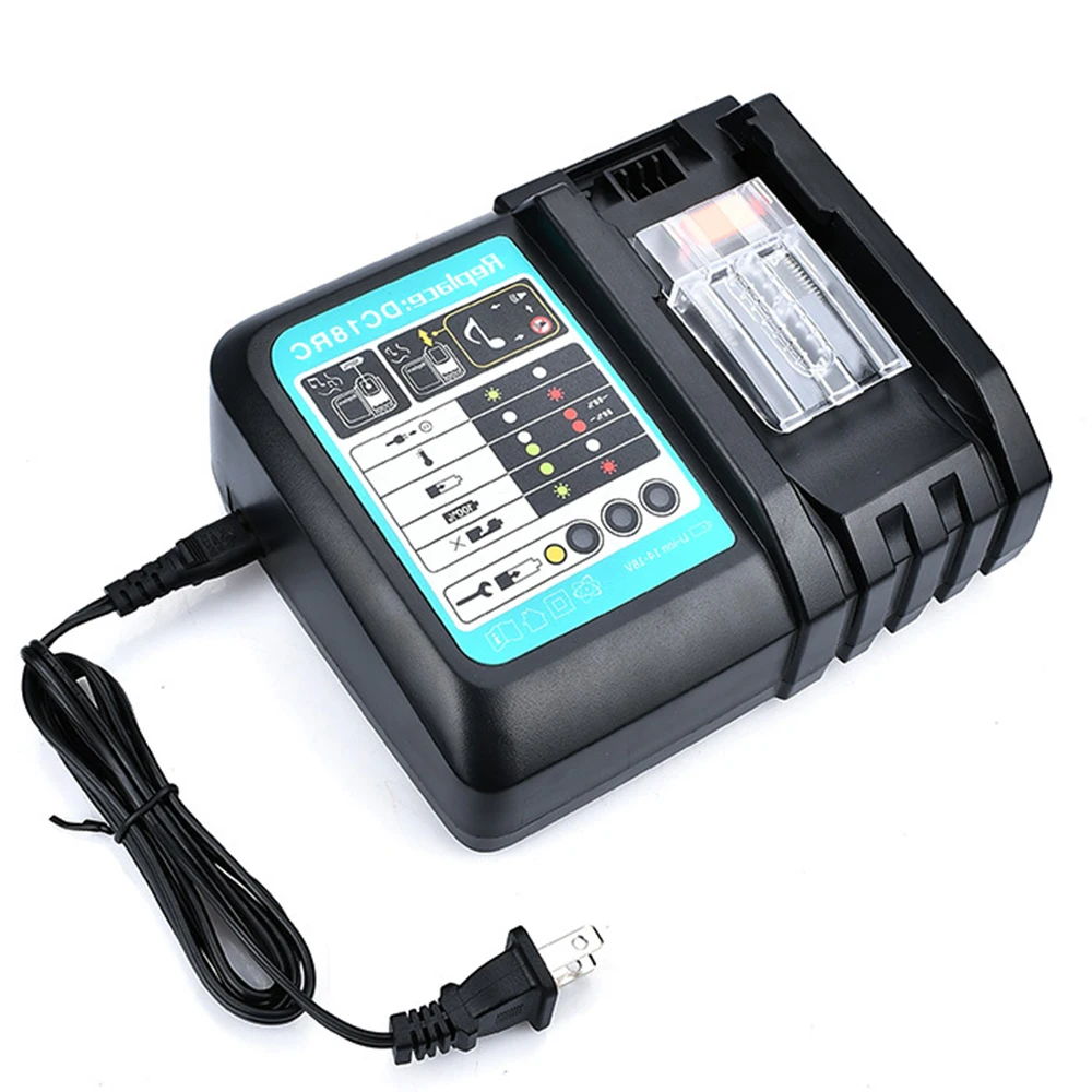 Newest Battery Charger For Makita 14.4V 18V battery BL1830 Bl1430 DC18RC DC18RA EU US Plug 3A charger