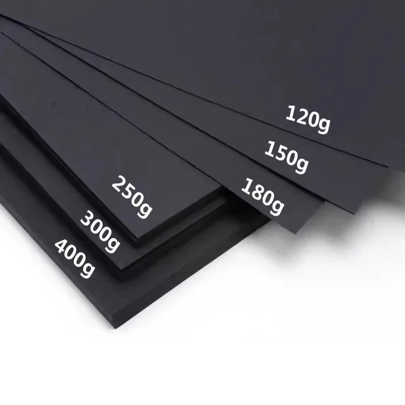 50 ورقة A4 ورق كرافت أسود فارغ يمكنك صنعه بنفسك بطاقة حرفية يدوية صنع ورق رسم يدوي ورق مقوى للمكتب والمدرسة المنزلية