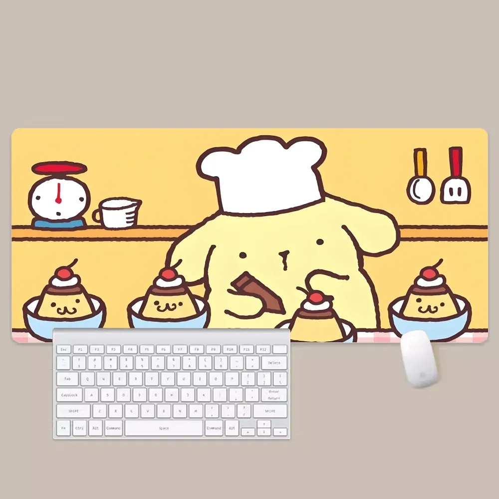 Mousepad anjing p-pudding lucu produk baru alas Mouse Gaming besar L XL XXL alas Mouse Gamer ukuran untuk alas Keyboard