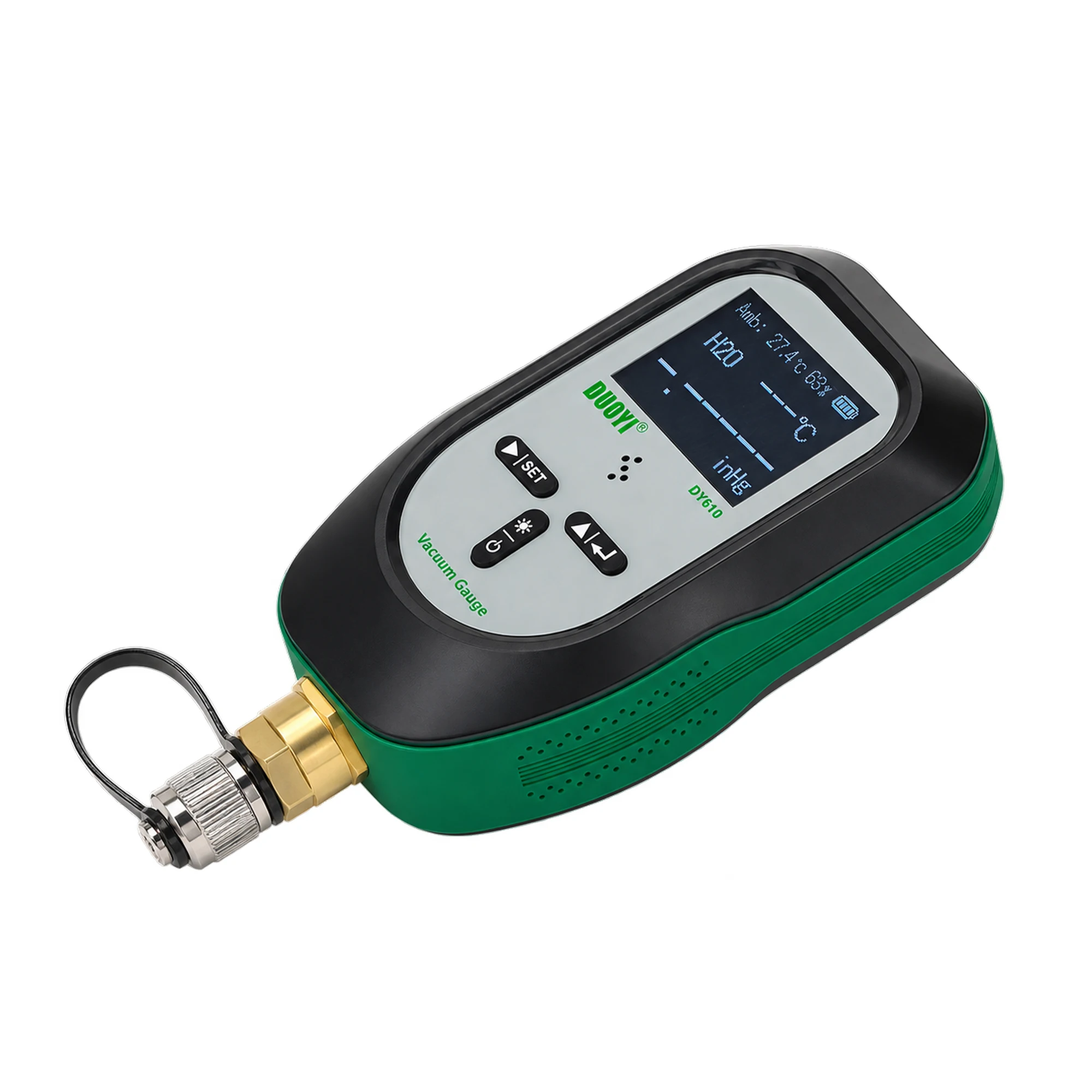 Digital Micron Vacuum Gauge with Pirani Sensor, 0-75,000 Microns HVAC Vacuum Meter for Air Conditioning Refrigeration Service