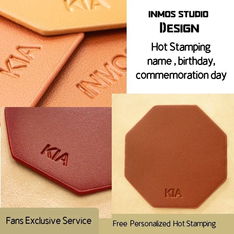 Inmos 3mm Square Coaster Set Tableware Nordic Home Decor Pu Leather Mug Pad Multi-Color Customized Coffee Cup Mat