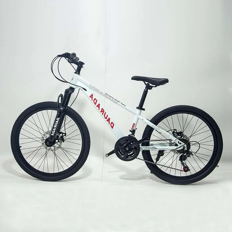 

24-Inch High Carbon Steel Frame Mountain Bike with Adjustable Seat & Front Suspension for Kids All-Mountain Riding
