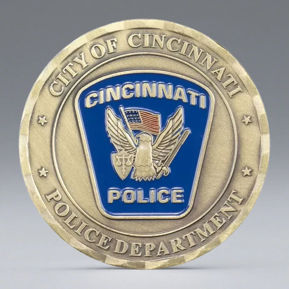 Holy Michael Guardian Coin - Cincinnati Commemorative Coin - Bronze Scale Memorial Coin