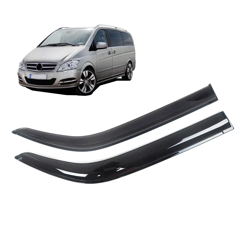 

For Mercedes-Benz V-Class VITO VANEO VIANO W638 W639 Black Car Side Window Visor Vent Awnings Shelters Rain Guard Door Ventvisor