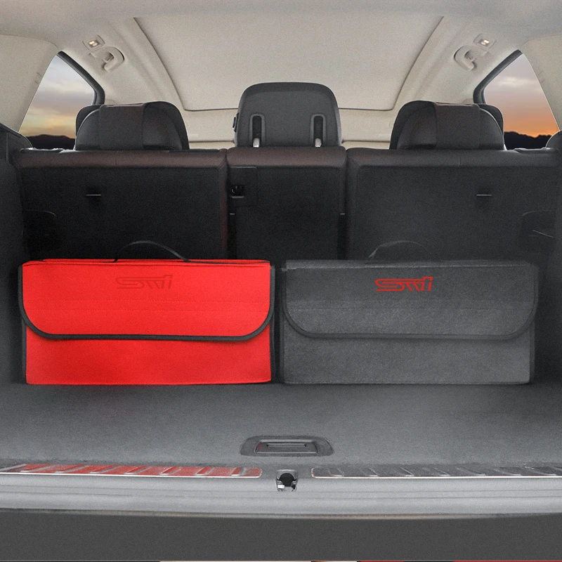 1 pieceCar Trunk Storage Bag Organizer Sundries Stowing Tidying Box For Subaru Impreza Legacy WRX STI BRZ Forester Levorg XV