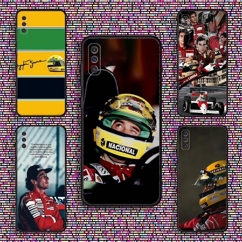 

A-Ayrton Driver S-Senna Phone Case For Samsung S 25,24,23,22,30,21,10,9,Ultra,Plus,Lite,FE,4,5 G Black Soft Case