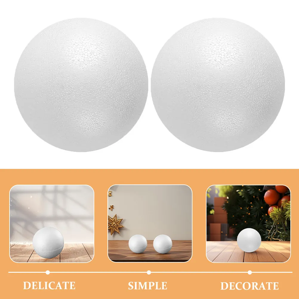 12Pcs Foam Balls White Polystyrene Smooth Round for Craft DIY Christmas Decorations School Projects Ornaments Foam view 4