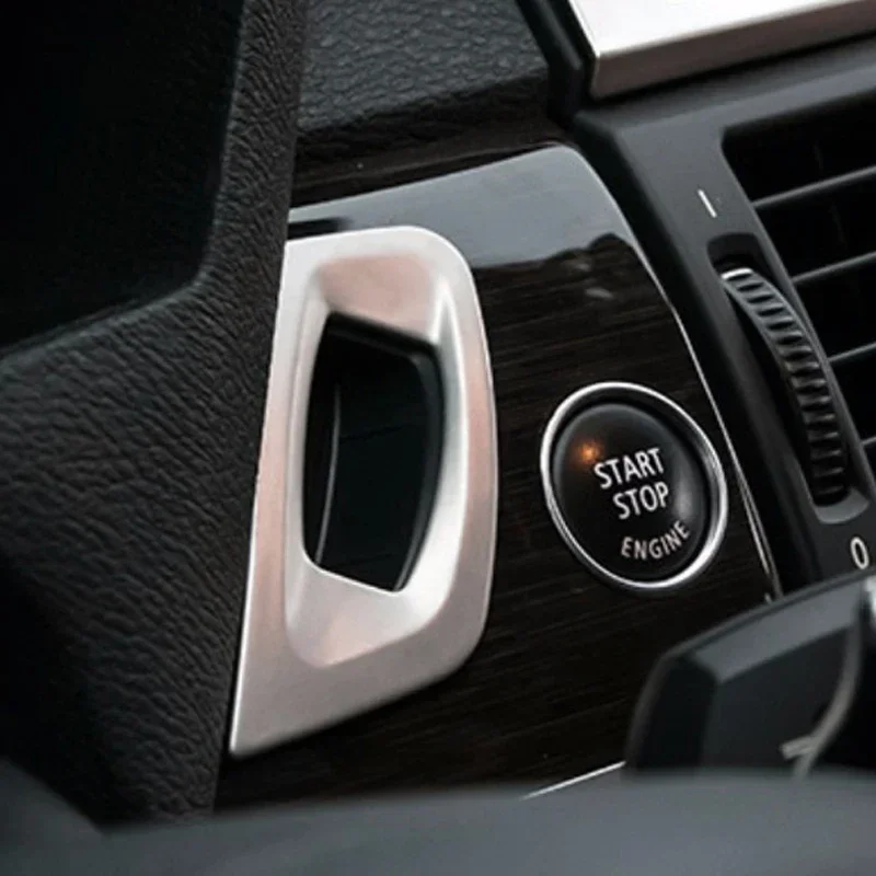 For BMW X5 E70 X6 E71 Auto Keyhole Ring Lgnition Key Lock Panel Trim Frame Cover Sticker Car Accessories Interior Decoration
