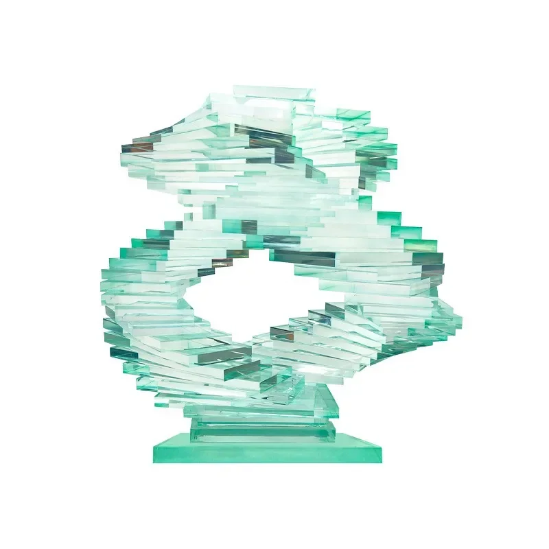 

Modern light luxury transparent resin art ornament