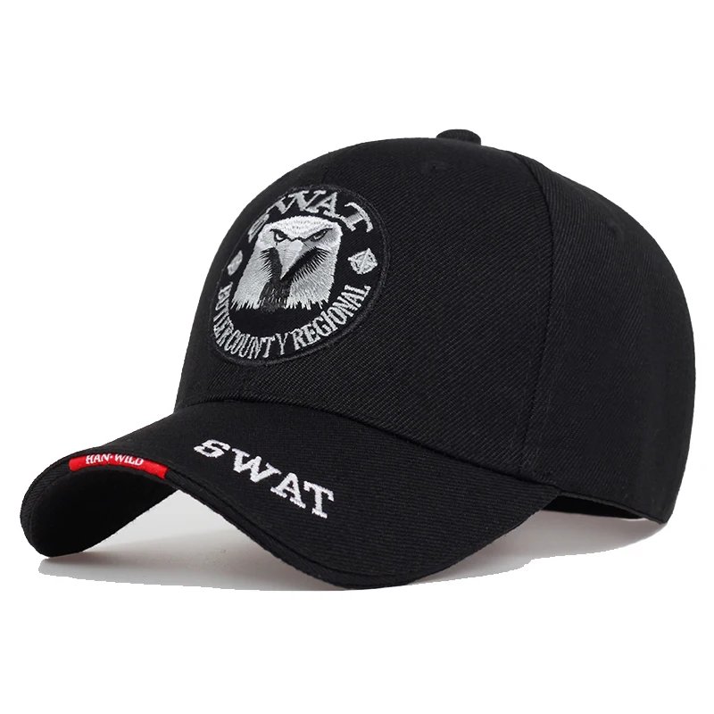 Fashion SWAT Eagle Embroidery Hip-hop Hats Outdoor Adjustable Casual Baseball Caps Sunscreen Hat