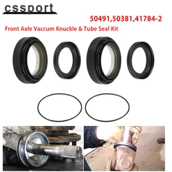 50381 50491 Front Axle Vaccum Knuckle & Tube Seal Kit For Ford Super Duty Excursion F250 F350 F450 F550 1998-2004 Dana 50 60
