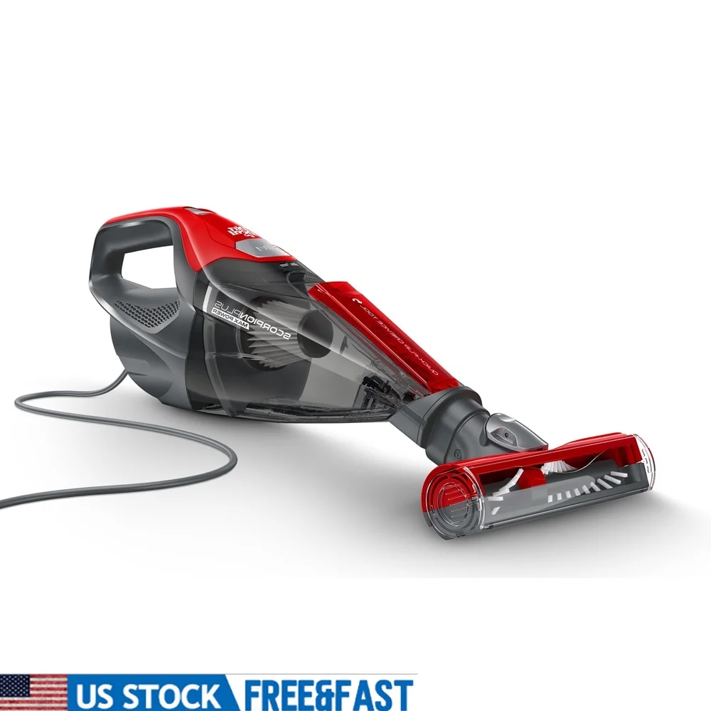 

Corded Handheld Vacuum Cleaner with Quick Flip Crevice Tool Easy Empty XL Dirt Cup Lightweight Design Carpet Upholstery Cleaning