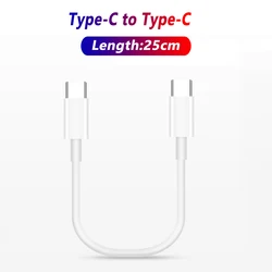 0.25M Type C to Type C Cable 20W Fast Charging Cable USB C To USB C Cord For Samsung Huawei MacBook Pro Xiaomi Charger USB Wire