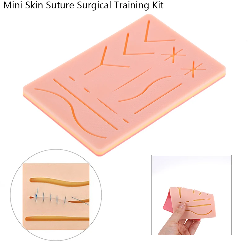 Mini Silicone Skins Pad Suture Incision Surgical Traumatic Simulation Training