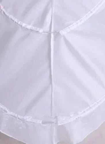 White Underskirt Wedding Skirt Petticoats Slip Wedding Accessories Chemise 2 Hoops For A Line Tail Dress Petticoat Crinoline