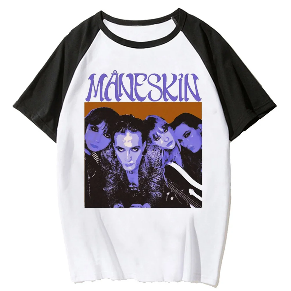 Maneskin Tee women Japanese modern style summer Tee girl designer comic clothing