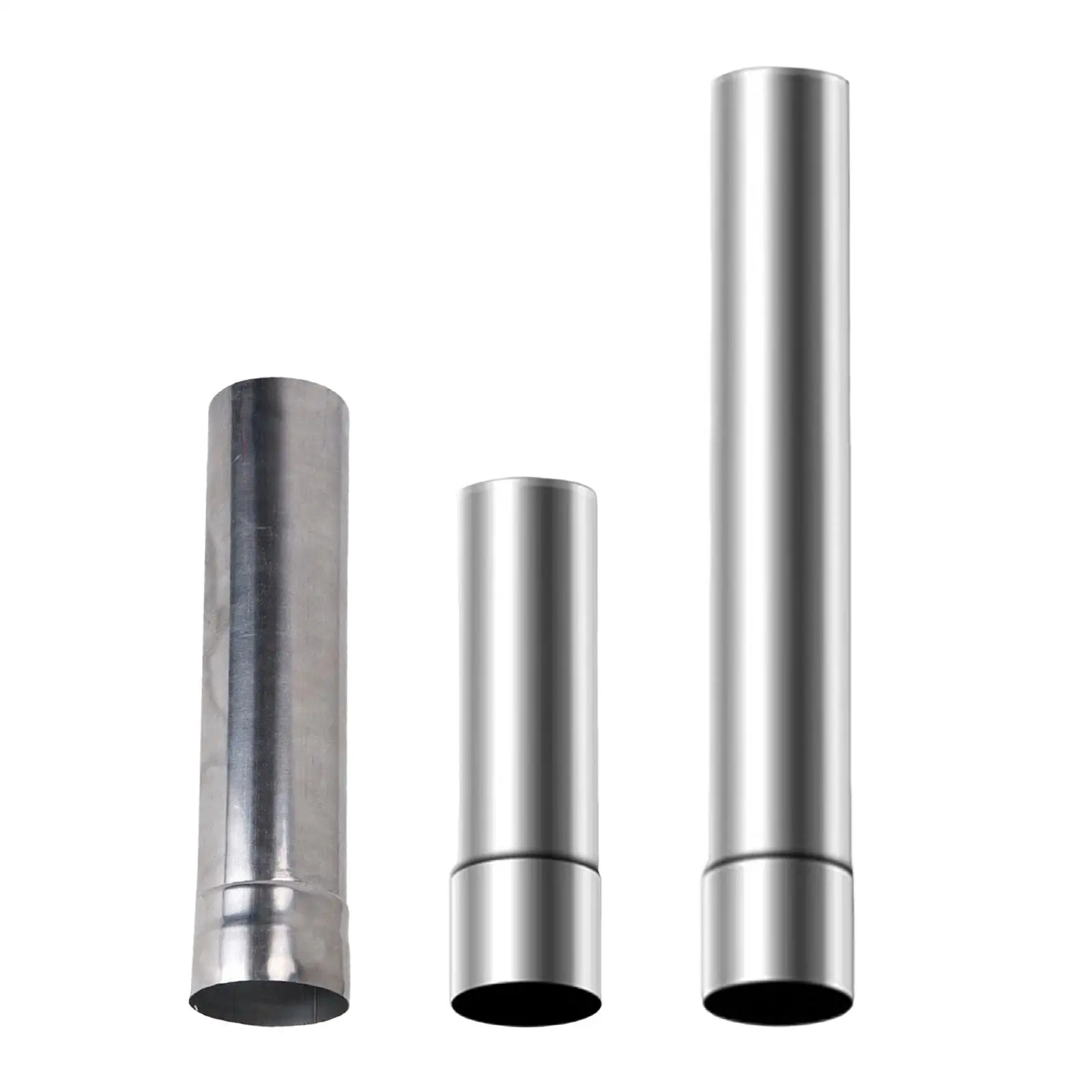 Straight Flue Extension Tube Chimney Pipe Fireplace Stove Pipe for Camping Hiking Burner Wood Log Burning Stove Winter Heater