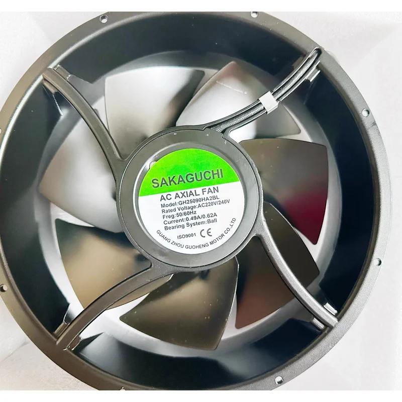 C FOR 1PCS GH25090HA2BL SAKAGUCHI 25090 AC220V 50/60Hz Metal Cabinet Cooling Fan