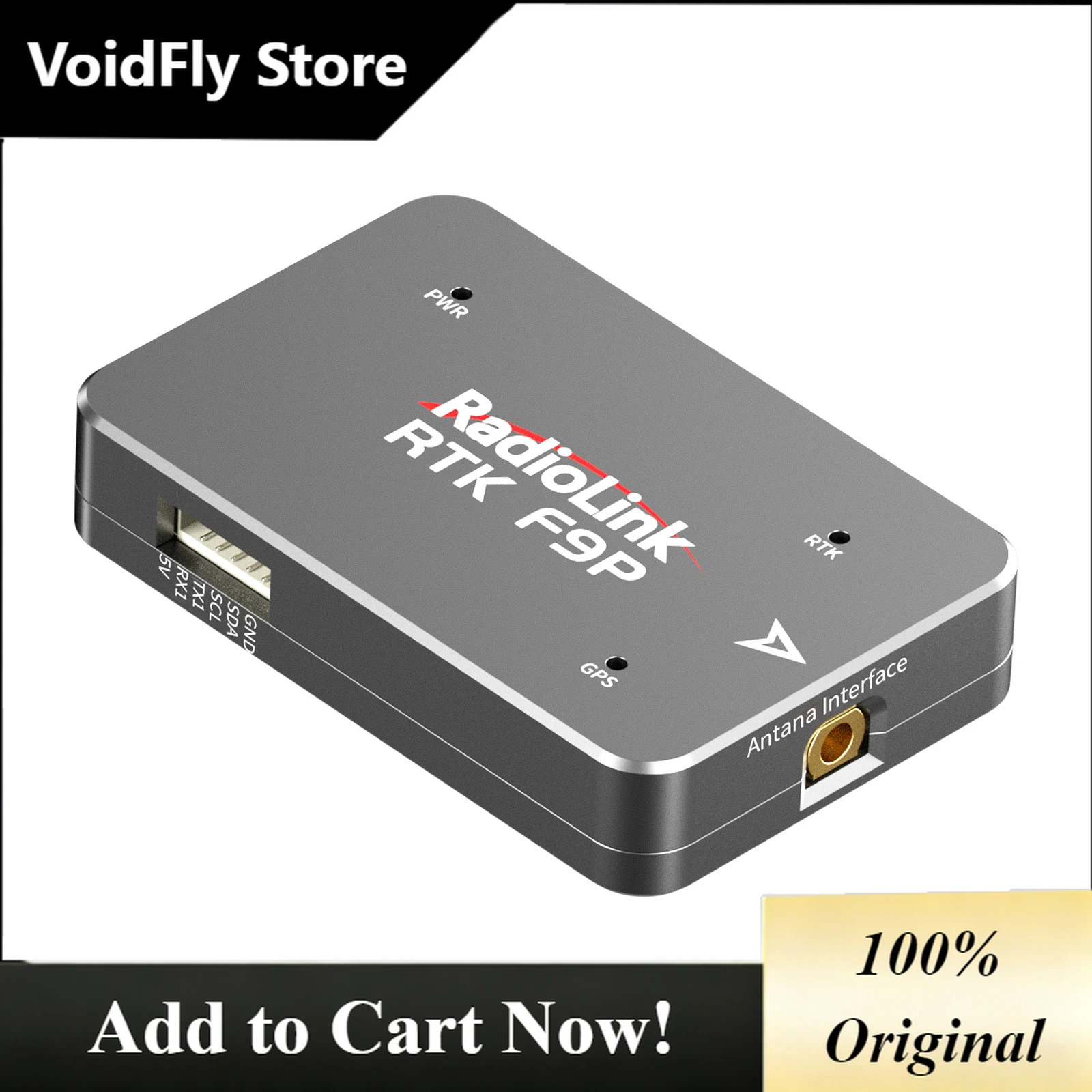 

VoidFly RTK F9P RTK Receiver Zero-loss PCB Antenna Feeder ublox F9P Module Built-in Geomagnetic Chip for U-AV RC Air-plane