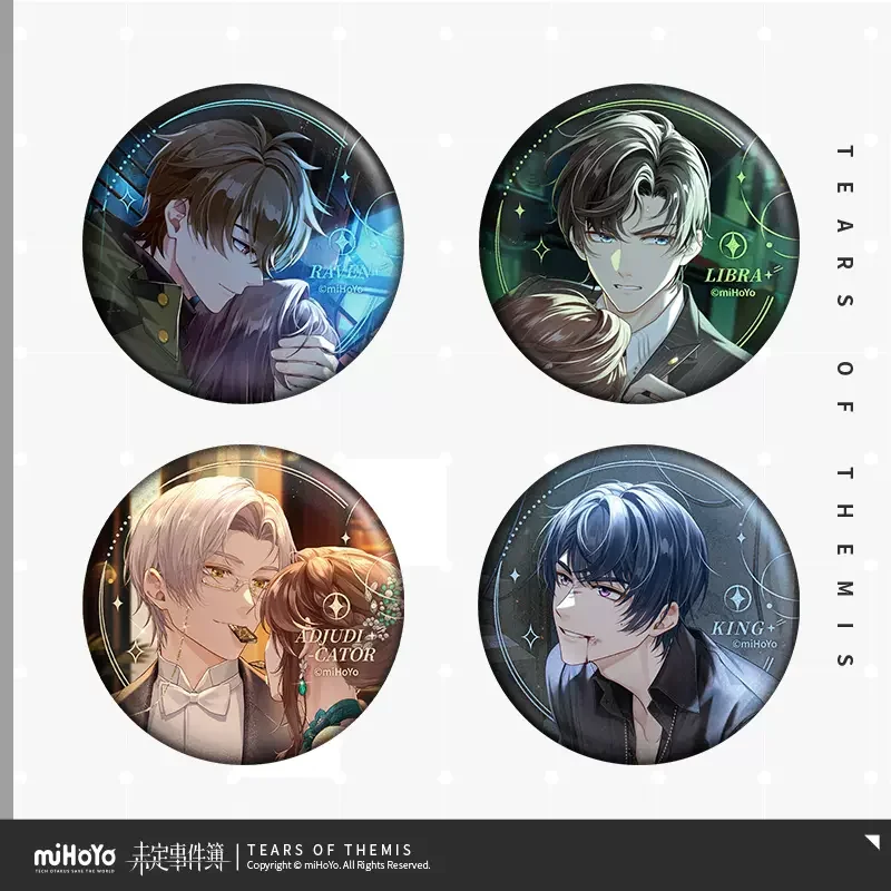 Sunsyea Tears of Themis Official Merch miHoYo Original Xindong Version 3 Badge Marius von Hagen Luke Pearce Artem Wing Vyn