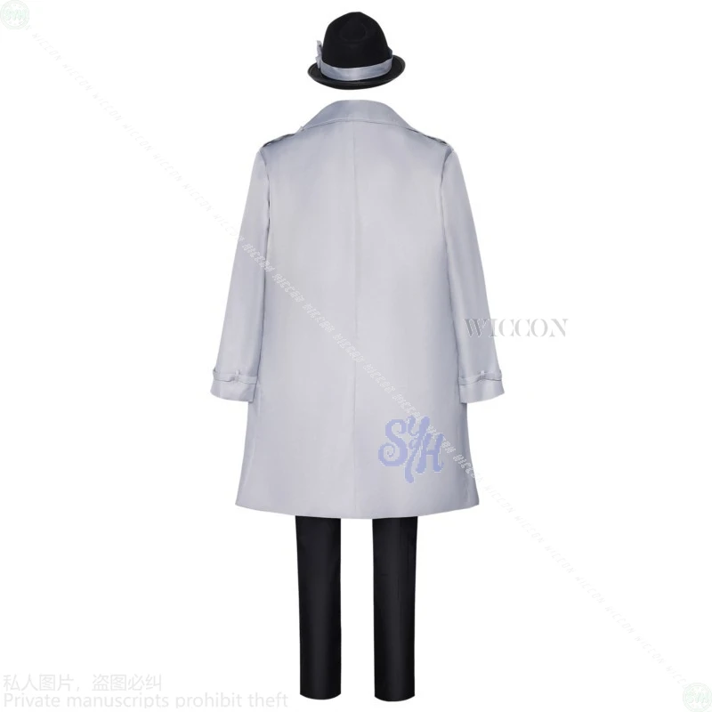 Azul Ashengrotto تأثيري لعبة Octavinelle أنيمي زي النمط البريطاني معطف وشاح قبعة أنيقة موحدة موضة Y2K الباروكات هالوين