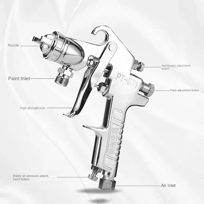 3bar NEW 2L Pressure Tank Sprayer Multi-colour Paint Water-in-water Spray Gun Latex Paint Spray Gun 2.5/3.0/3.5/4.0mm(21*12cm)