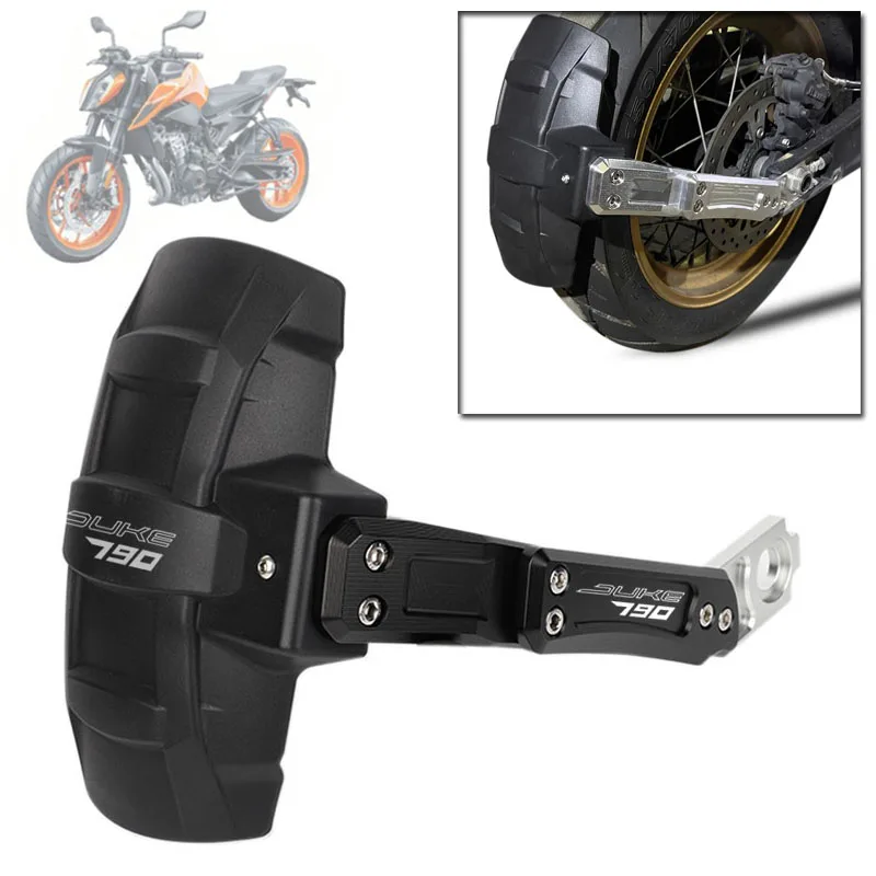 

For DUKE 790 For DUKE790 NEW Motorcycle Accessories Rear Fender Mudguard Wheel Hugger Splash Guard CNC Bracket