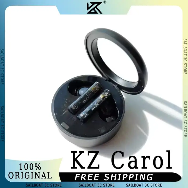 

KZ Carol Wireless Earphones With 6 Mics 55dB TWS Active Noise Canceling Stereo Sound Custom HiFi in-Ear Bluetooth Gaming Earbuds