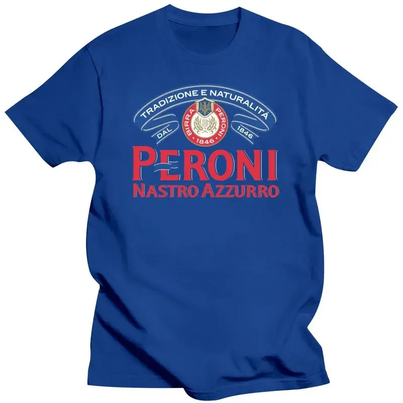 Unisex New Peroni Nastro Azzurro Italian Beer Blcak White Logo T Shirt  oversized t shirt  graphic t shirts  men clothing