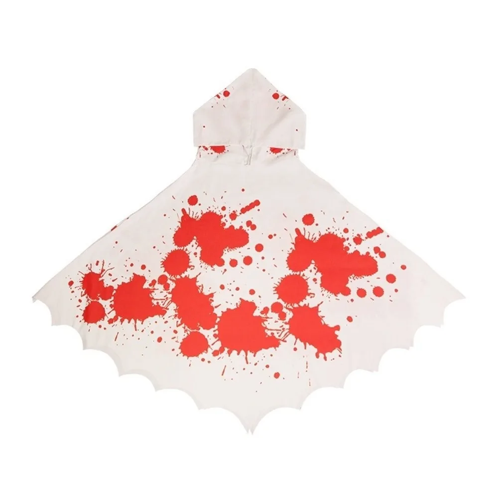 

Fashion Cloth Skeleton Cape Goth Ghost Halloween Props Make Up Performance Skull Bones Cloak Carnival