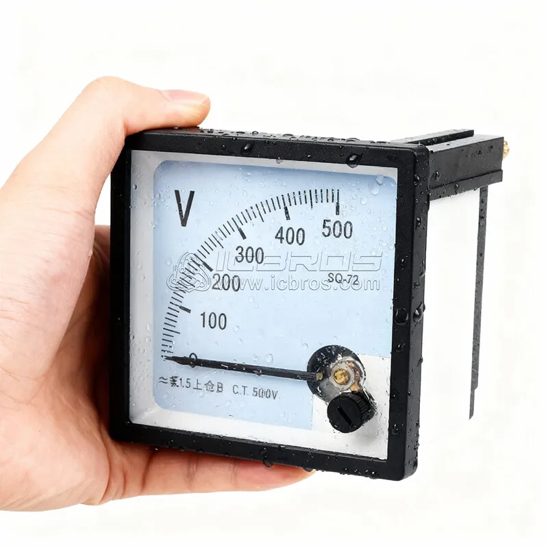 SQ-72 CP-72 89T2 72L1 Pointer Type DC Voltmeter 5V 10V 15V 20V 30V 50V 75V 100V 150V 200V 250V 300V 500V 600V 750V 72* 72mm