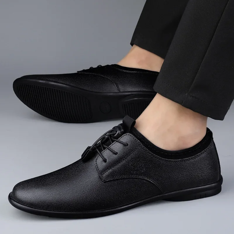 XIHAHA Men's Leather Shoes Bre - Men'S Formal Office Wear Shoes ulasan dan harga