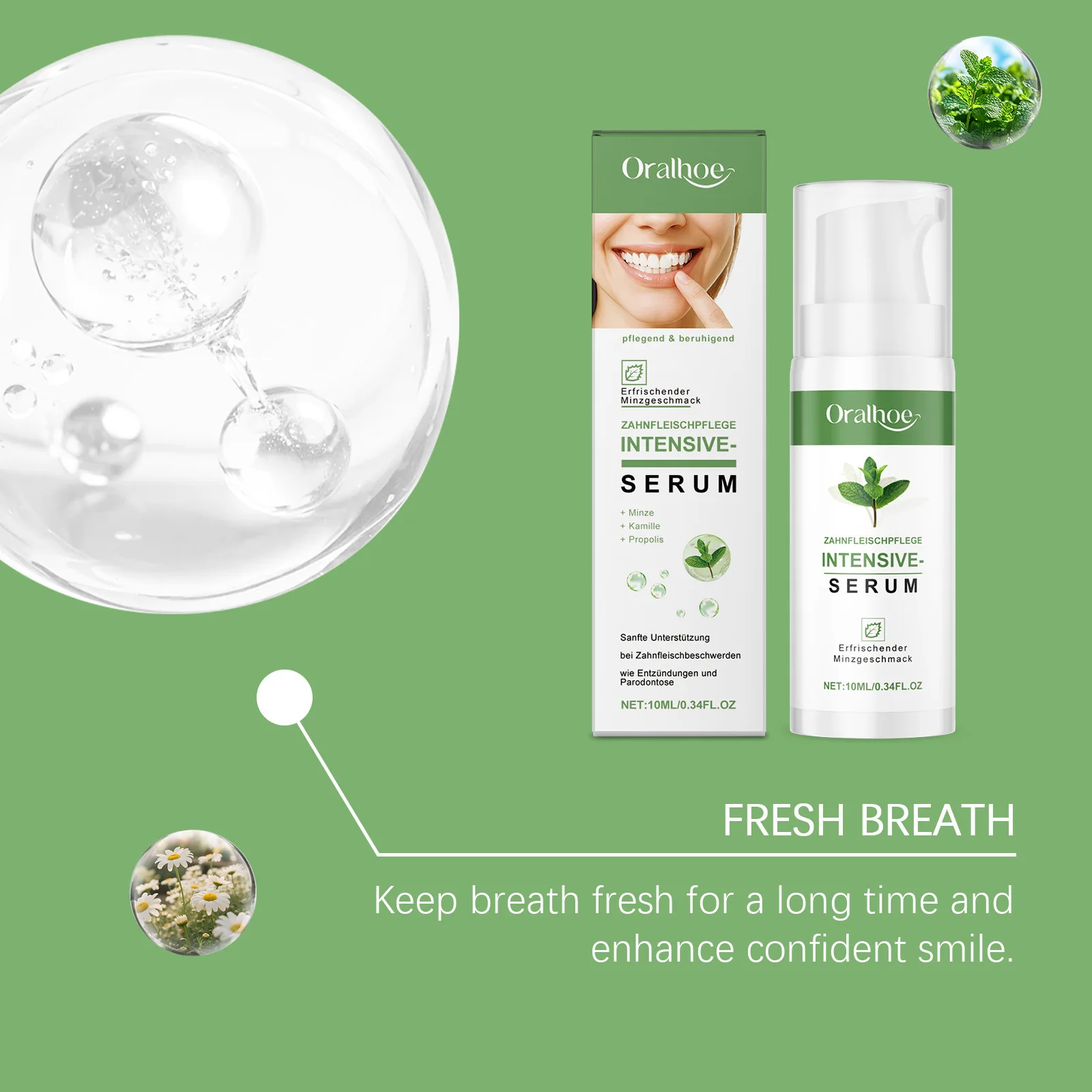 Gum Soothing Serum Relieve Gum Swelling Bleeding Sensitive Oral Care Essence