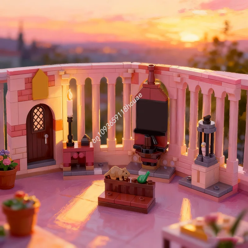 

191 шт. MOC Гарри Трансфигурация Классная модель Строительные блоки Игрушки Архитектура Рождественские подарки Творческая идея Образование