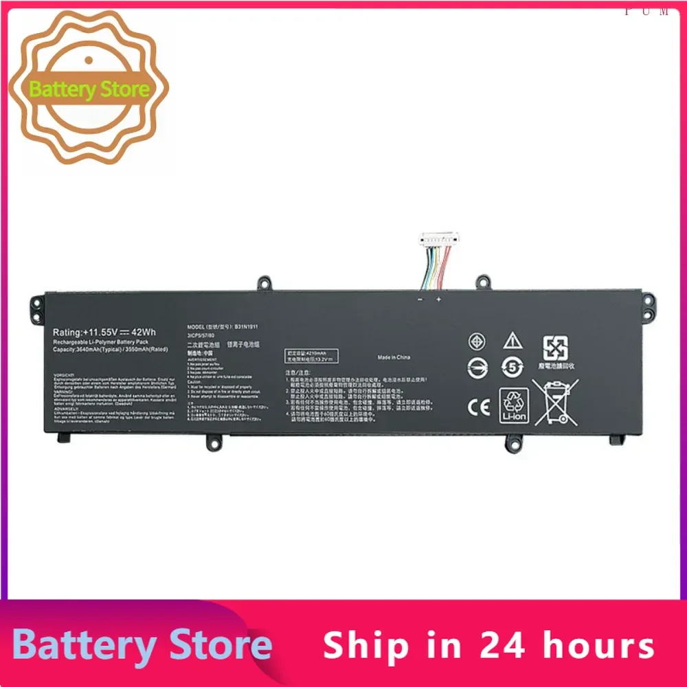 B31N1911 11.55V 42WH Laptop Battery For ASUS VivoBook Flip 14 TM420IA TP470EA M413DA M413DA-EK162T M413DA-EK007T X421DA X421EA