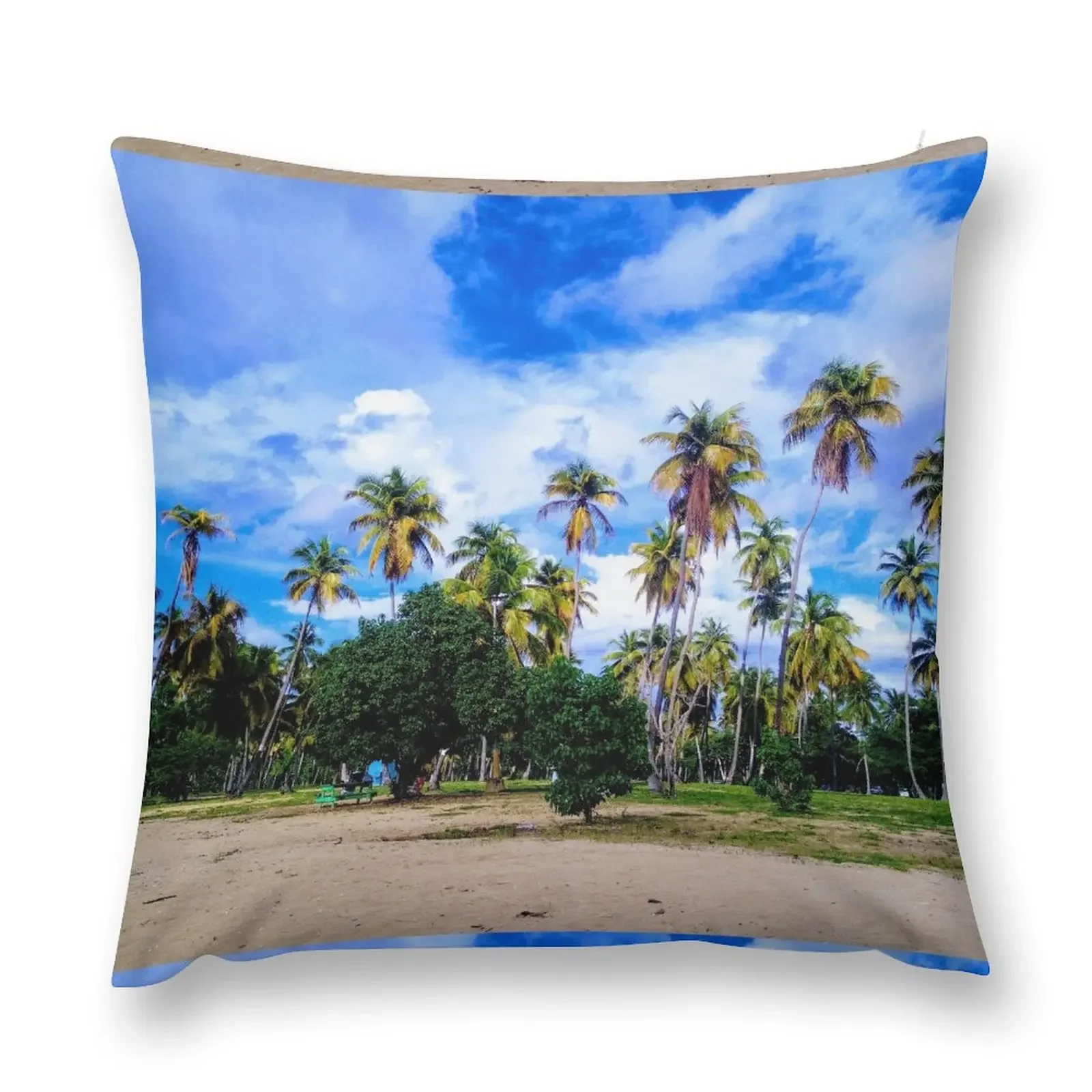 

Boqueron Beach Cabo Rojo Puerto Rico Throw Pillow Cushion Cover For Sofa Decorative Cushion pillow