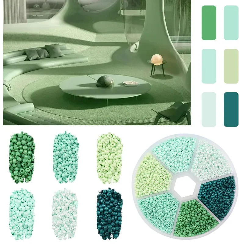 2mm Glass Seed Beads Kit Bracelet Making Kit Small Beads Assortment Colors Craft Loose Beads for Jewelry Making DIY Art Crafts image 3