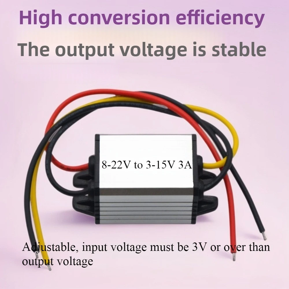 8-22V to 3-15V 12V to 5V 6V 9V DC Step Down Buck Converter Adjustable Output Voltage Regulator Module Car Auto Volt CE