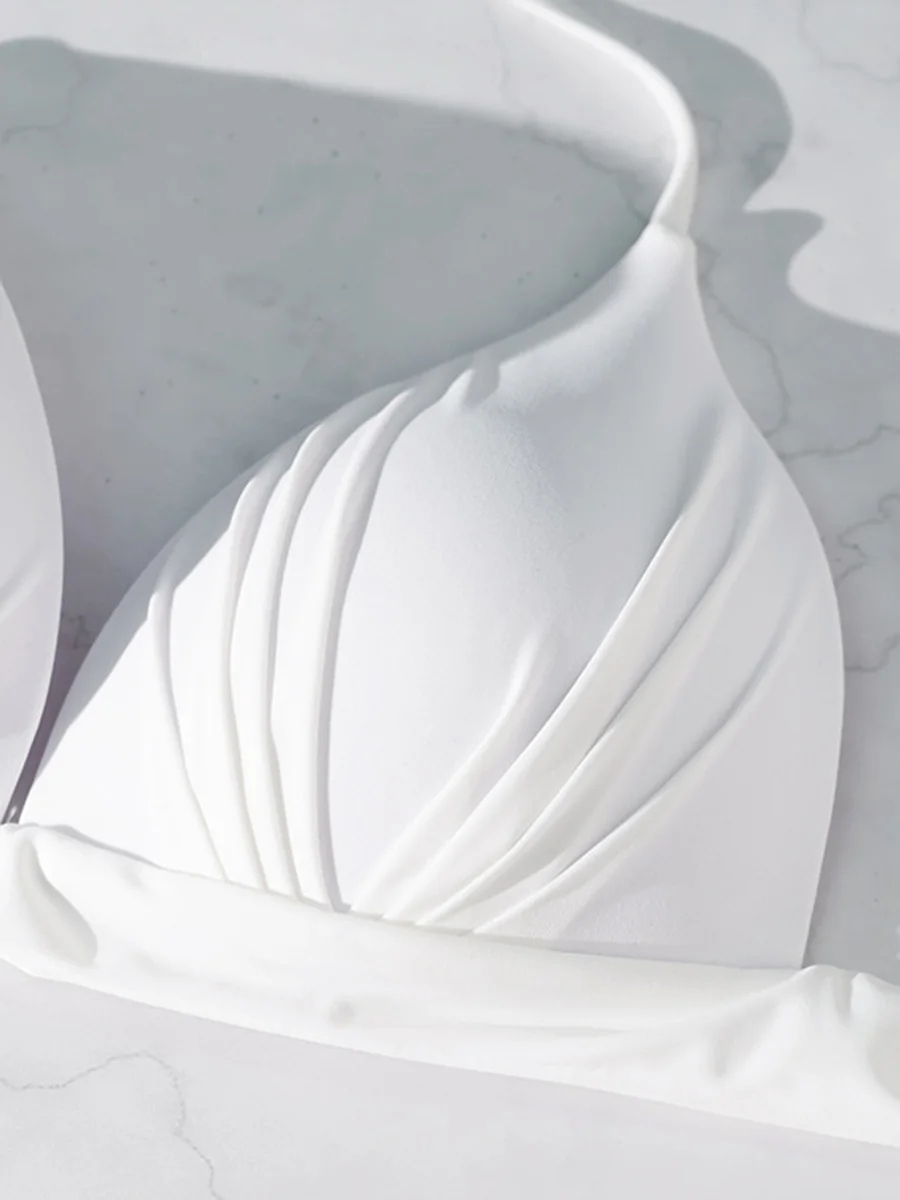 XS - XL Sexy 2025 Push Up Bra Cup Halter Bikini Top Female Swimsuit Women Swimwear Bather Bathing Suit Swim Solid Beach wear Top - Image 2