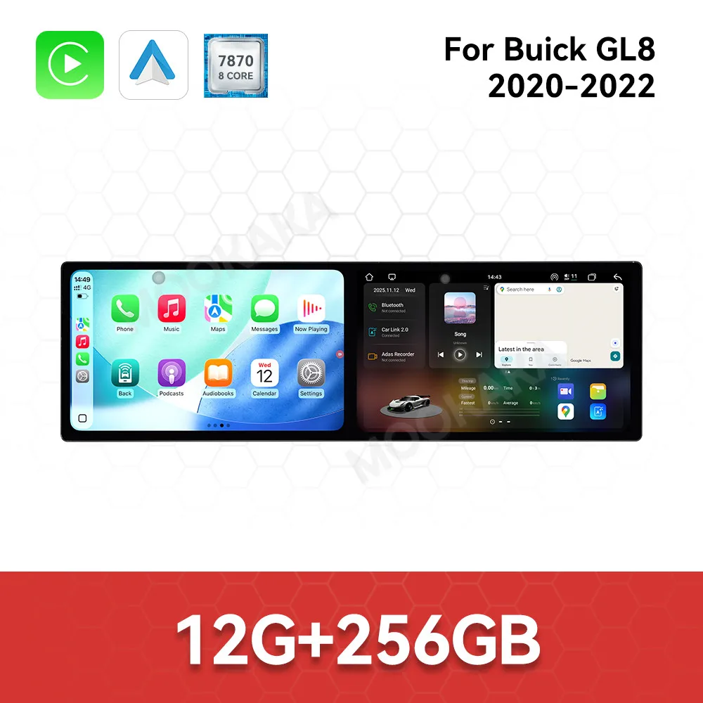 

For Buick GL8 2020-2022 Android Car Radio Multimedia Video Player Wireless Carplay Autoradio Stereo GPS Navigation Head Unit