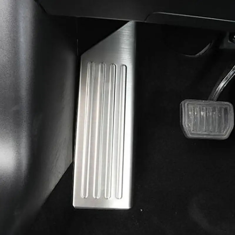 

SBTMY Стайлинг автомобиля, накладки на педали из нержавеющей стали, чехлы для защиты педалей, молдинги, накладка для Tesla Model 3, аксессуары