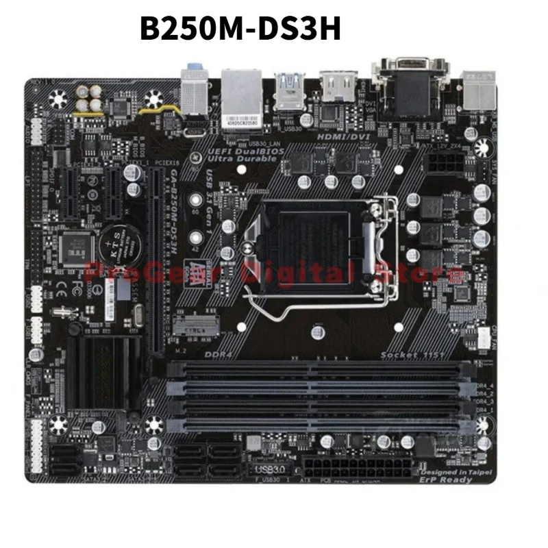 

Used for GIGABYTE B250M-DS3H LGA1151 mATX DDR4 Motherboard for Intel 6th/7th Gen Core i7/i5/i3/Pentium/Celeron CPUs